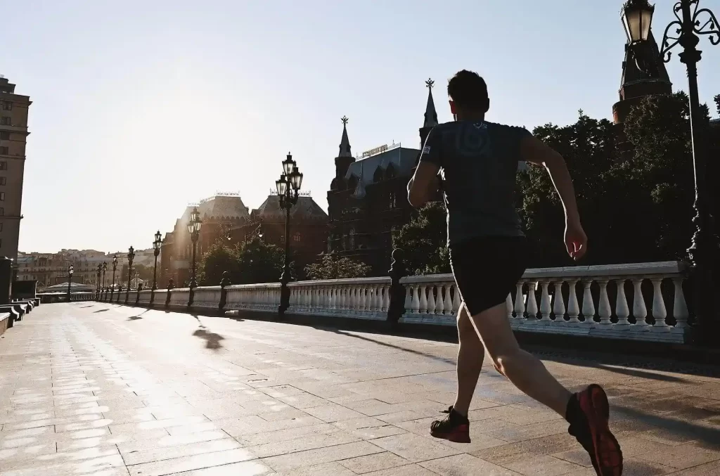 man running forward