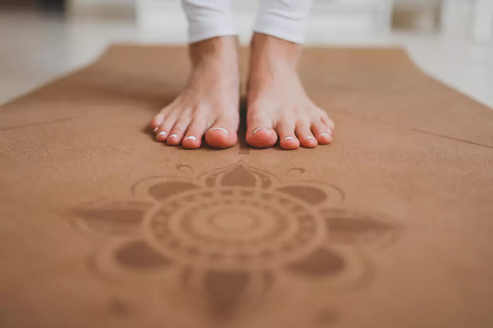 yoga cork mat